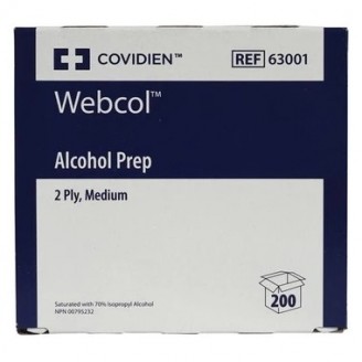 Webcol 70% Alcohol Preps 